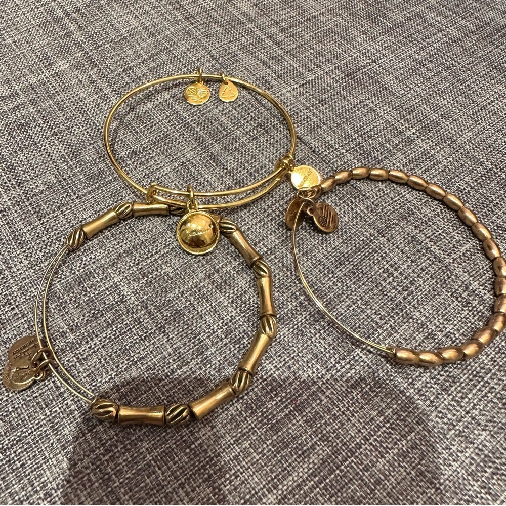 GOLD ALEX AND ANI BRACELETS